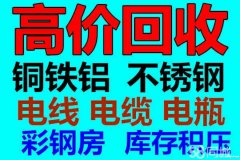 回收机械设备报废车锅炉彩钢房废旧金属废旧建筑材料